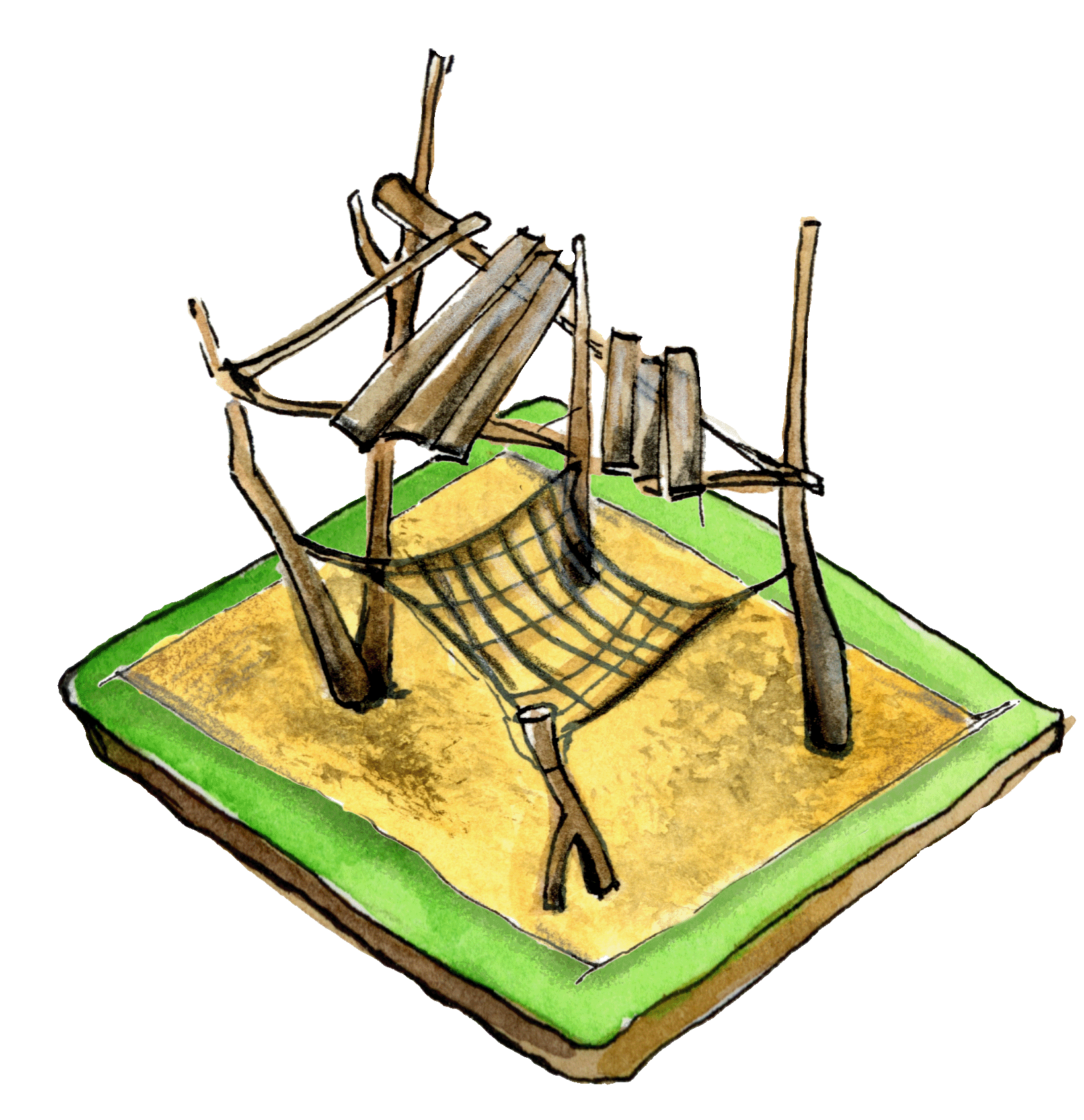 Illustration Schaukelbett