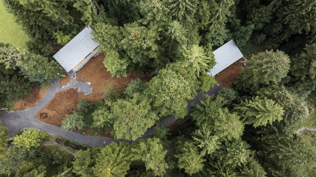 Drohnenaufnahme Waldräume
